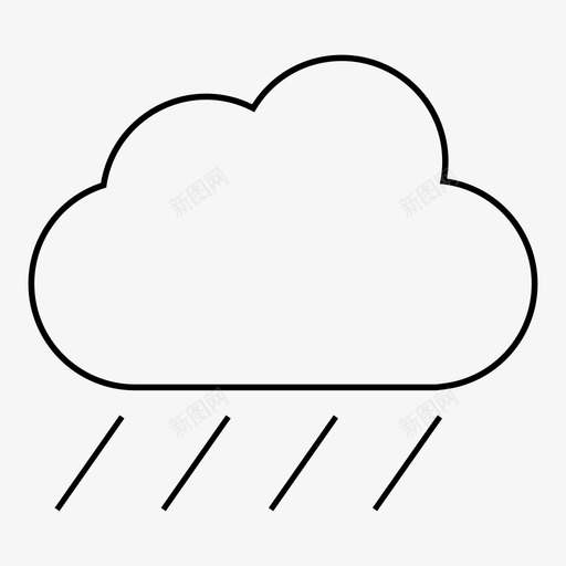 暴雨山洪暴发强参与图标svg_新图网 https://ixintu.com 倾盆大雨 天气预报 山洪暴发 强参与 暴雨 降雨