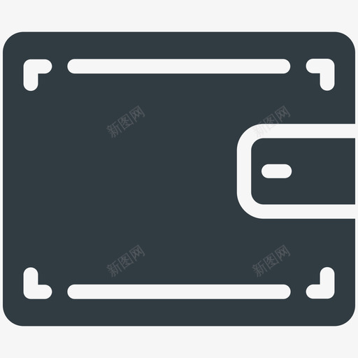 钱包购物酷标图标svg_新图网 https://ixintu.com 购物酷矢量图标 钱包