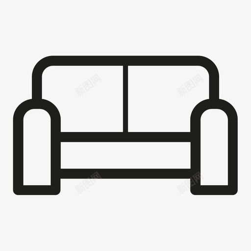 沙发舒适家具图标svg_新图网 https://ixintu.com 坐 客厅 家 家具 放松 沙发 舒适