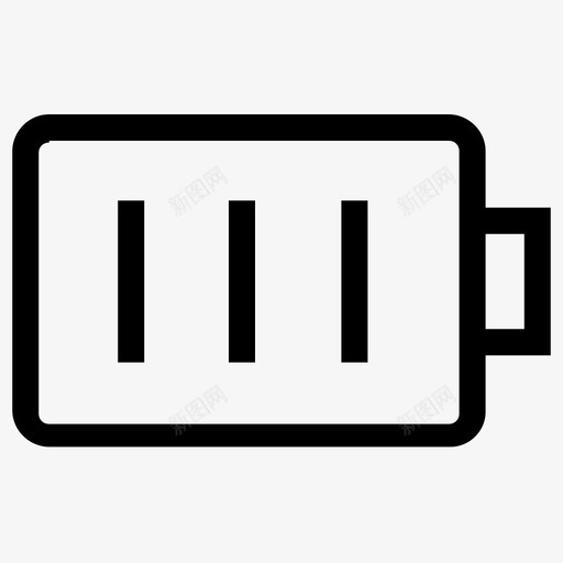 电池电量充足ui图标svg_新图网 https://ixintu.com ui图标 电池电量充足
