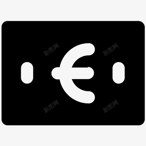 欧元金融黑体图标svg_新图网 https://ixintu.com 欧元 金融黑体图标