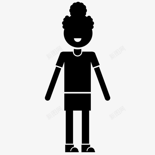 女儿孩子女人图标svg_新图网 https://ixintu.com 人 女人 女儿 女孩 妹妹 孩子