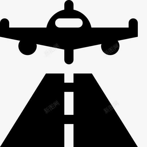 到达跑道飞机图标svg_新图网 https://ixintu.com 到达 机场 着陆 航空 跑道 飞机 飞行