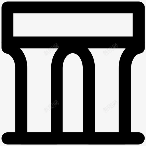 市场贸易商店图标svg_新图网 https://ixintu.com 便宜货 商品 商店 市场 建立粗体线图标 机构建设 购买 贸易 销售