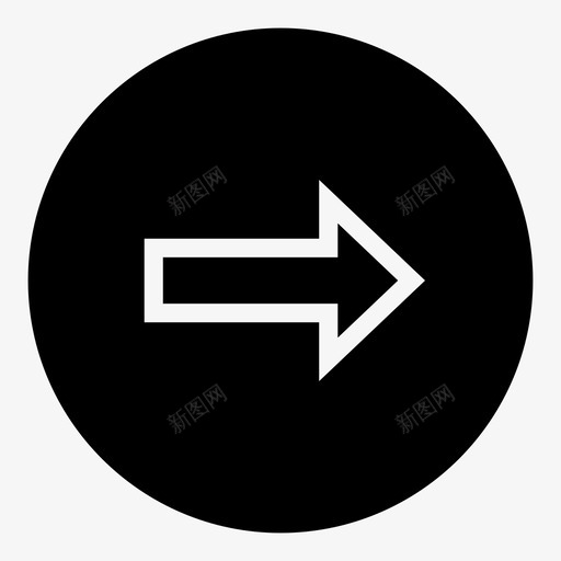 右右箭头推图标svg_新图网 https://ixintu.com 右 右箭头 向右箭头 在线商店网站 指向 推 方向 转到 转向