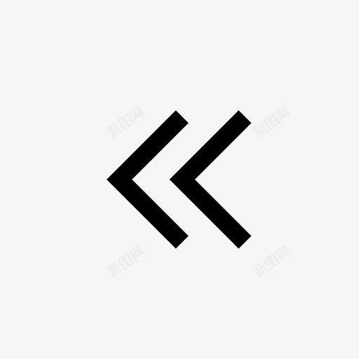左双V形ui最小图标svg_新图网 https://ixintu.com ui 增加 宽 左双V形 干燥 放大 最小 最小ui套件 箭头 背面 胶粘