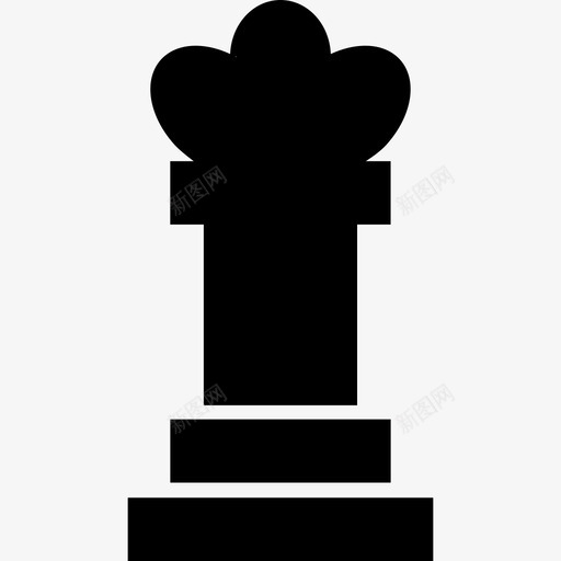 黑棋皇后棋子形状图标svg_新图网 https://ixintu.com 形状 黑棋子 黑棋皇后棋子