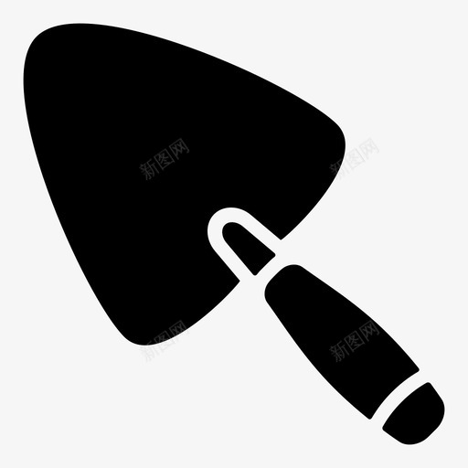 抹子工具铁锹图标svg_新图网 https://ixintu.com 农场 园艺 工人 工具 抹子 挖掘 收获 施工 植物 混合料2 铁锹