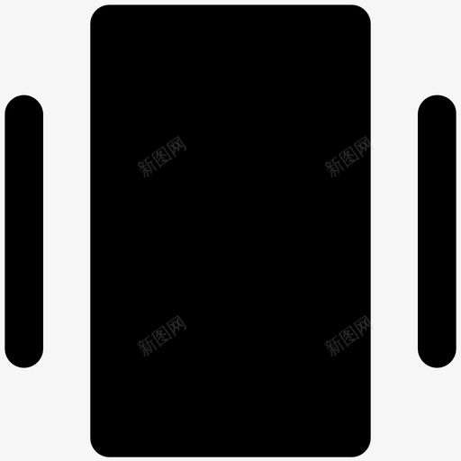 手机iphone物品图标svg_新图网 https://ixintu.com iphone 展示品 手机 智能手机 材料 物品 设计和开发大胆的固体图标