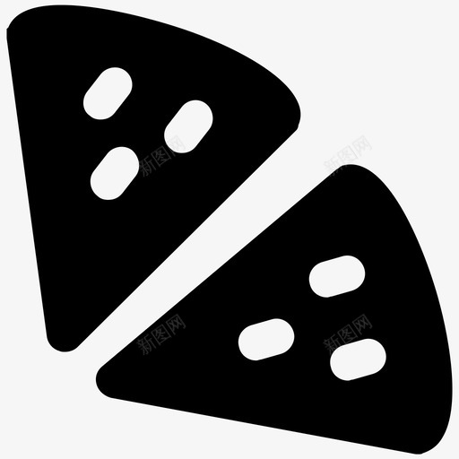 披萨片食物大胆的固体图标svg_新图网 https://ixintu.com 披萨片 食物大胆的固体图标
