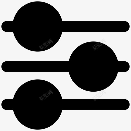 音量调节器多媒体加粗实心图标svg_新图网 https://ixintu.com 多媒体加粗实心图标 音量调节器