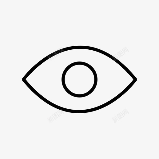眼睛遮蔽物搜索图标svg_新图网 https://ixintu.com 增加 增强 房子 搜索 数据 看 眼睛 视图 轮廓简单 遮蔽物 隐私