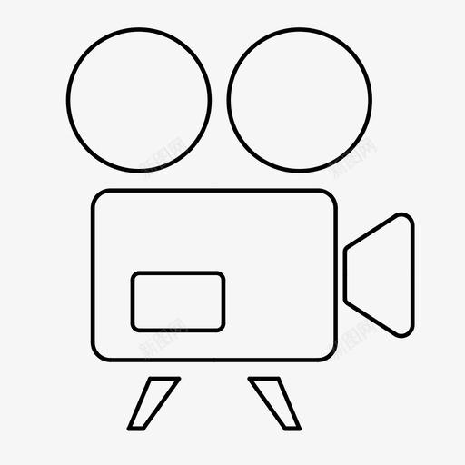 电影院演员导演图标svg_新图网 https://ixintu.com 制片人 剧院 导演 演员 电影 电影节 电影院
