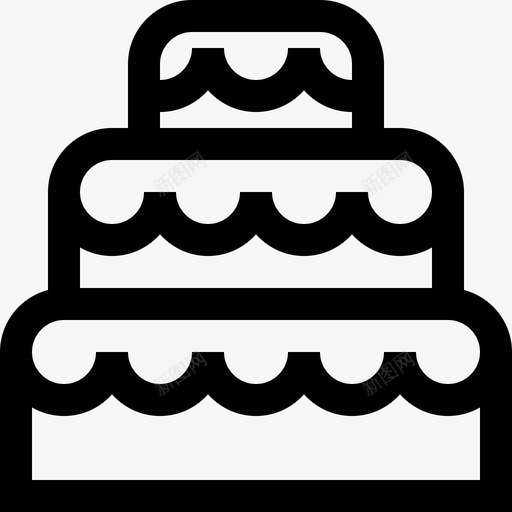 蛋糕面包店生日图标svg_新图网 https://ixintu.com 婚礼图标 婚礼蛋糕 层 甜点 生日 糕点 糖果 糖霜 蛋糕 面包店
