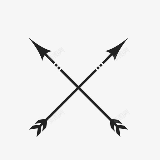 箭勇气命中图标svg_新图网 https://ixintu.com 勇气 命中 尖头 战争 战士 杀死 箭 金属