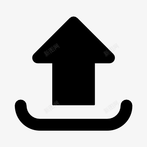 上传箭头检索图标svg_新图网 https://ixintu.com 上传 好上传 左上传 检索 箭头 黑上传