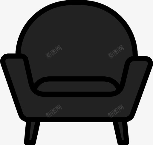 电子商务用房家具办公椅图标svg_新图网 https://ixintu.com 办公椅 家具 电子商务用房