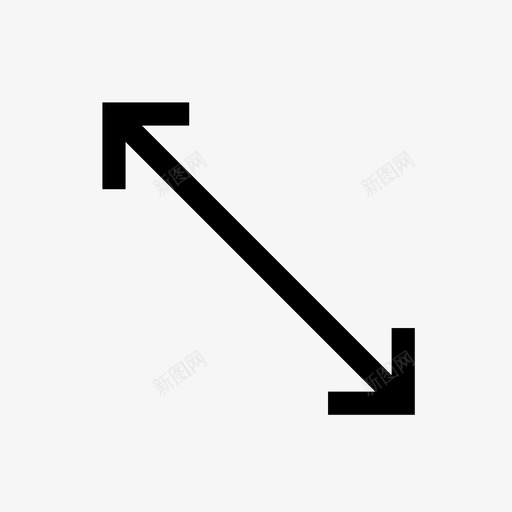 对角线箭头标牌测量图标svg_新图网 https://ixintu.com 图纸 对角线箭头 尺寸 指示 方向 标牌 格式 测量 测量箭头 跟进 量规