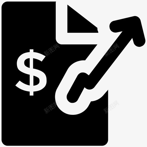 商业报告财务粗体图标svg_新图网 https://ixintu.com 商业报告 财务粗体图标