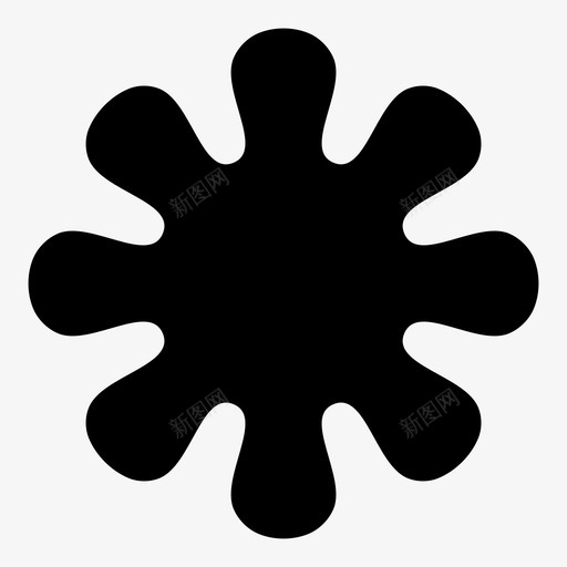 飞溅污迹粘液图标svg_新图网 https://ixintu.com 凝胶 变形虫 圆形 污迹 粘液 花 飞溅 齿轮
