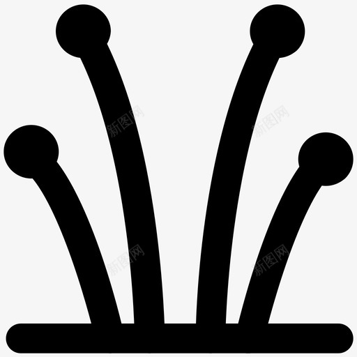灌木自然大胆的线条图标svg_新图网 https://ixintu.com 灌木 自然大胆的线条图标