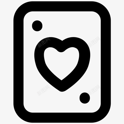 心形卡酒店粗体线条图标svg_新图网 https://ixintu.com 心形卡 酒店粗体线条图标