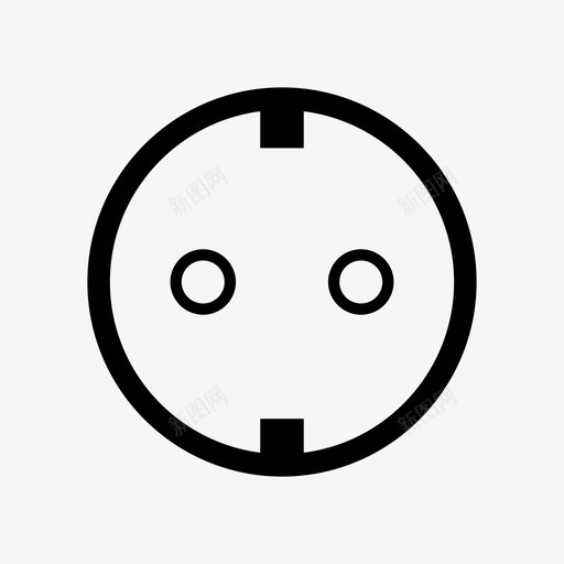 插座电线电源图标svg_新图网 https://ixintu.com f型 插头 插座 电源 电源插座 电线