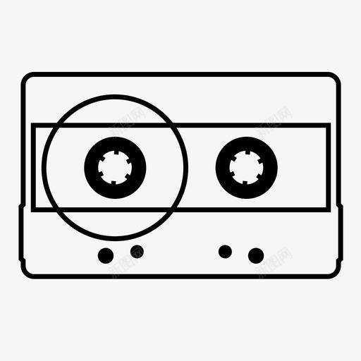 盒式磁带音频乐趣图标svg_新图网 https://ixintu.com 乐趣 卡塞特 听 唱片 混合磁带 盒式磁带 音乐 音频