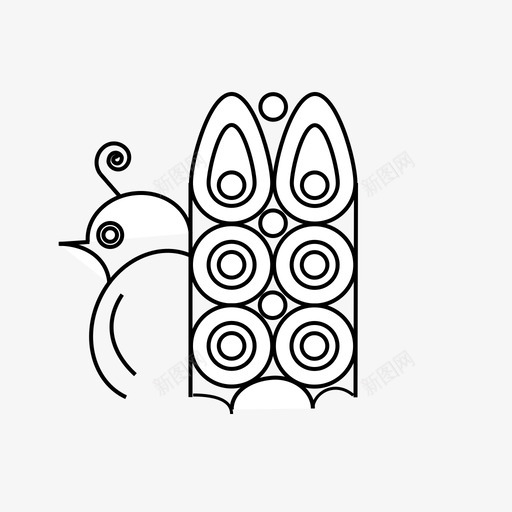 孔雀野生动物图标svg_新图网 https://ixintu.com 孔雀 野生动物