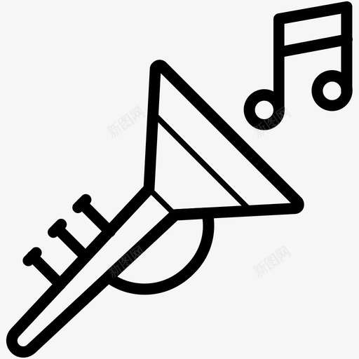 小号庆祝向量图标svg_新图网 https://ixintu.com 小号 庆祝向量图标