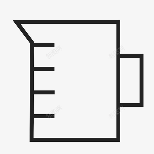 量杯餐厅水罐图标svg_新图网 https://ixintu.com 体积 厨房 水罐 测量 液体 烹饪 盎司 量杯 餐厅