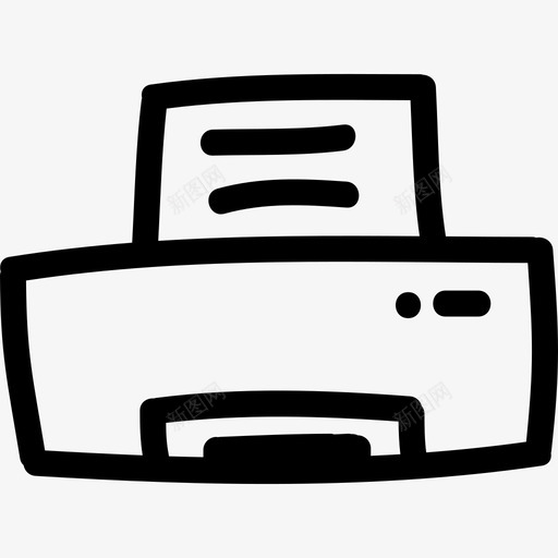 打印机手绘工具工具和用具图标svg_新图网 https://ixintu.com 工具和用具 打印机手绘工具
