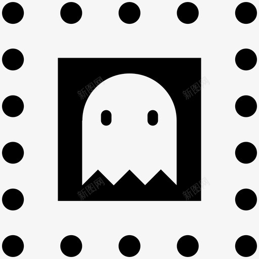 pacman游戏酷向量图标svg_新图网 https://ixintu.com pacman 游戏酷向量图标