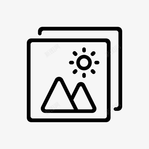 照片肖像宝丽来图标svg_新图网 https://ixintu.com 图像 图库 备忘录 宝丽来 快照 照片 相册 肖像