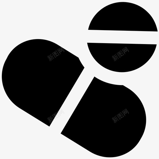 药丸医学上大胆的固体图标svg_新图网 https://ixintu.com 医学上大胆的固体图标 药丸