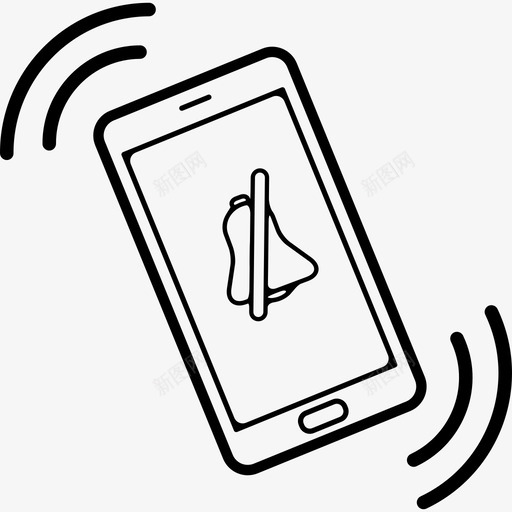 静音模式下充满活力的手机工具和用具手机图标svg_新图网 https://ixintu.com 工具和用具 手机 静音模式下充满活力的手机