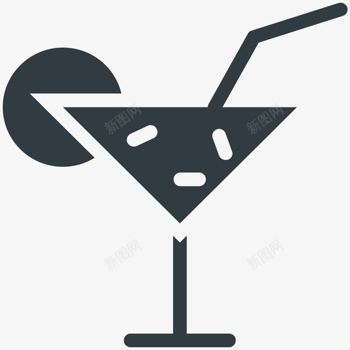 柠檬水夏日凉爽的标图标svg_新图网 https://ixintu.com 夏日凉爽的矢量图标 柠檬水