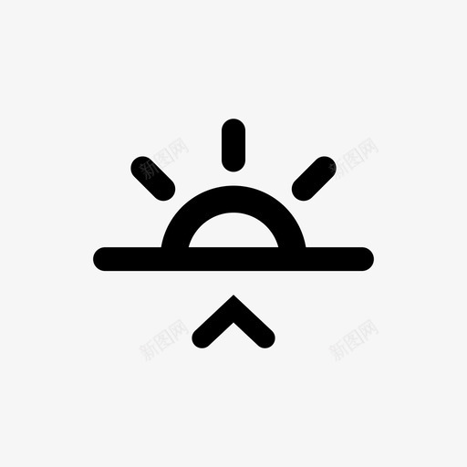 日出日落阳光图标svg_新图网 https://ixintu.com 天气 日出 日落 早晨 极简天气 注意力 活动 行动 阳光 预报