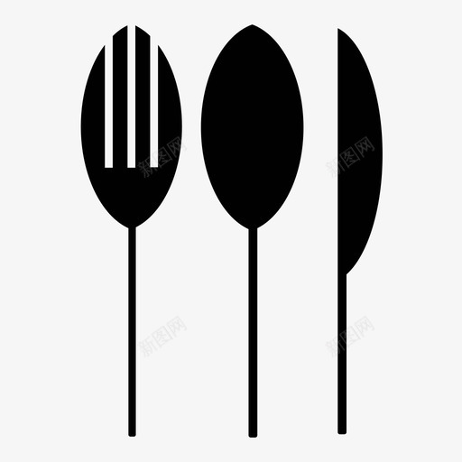 银器黑银器精银器图标svg_新图网 https://ixintu.com 刀 勺 厨房 叉 好银器 晚餐 普通银器 精银器 银器 餐具 黑银器