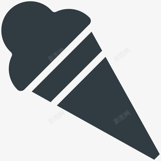 冰激凌夏日酷标图标svg_新图网 https://ixintu.com 冰激凌 夏日酷矢量图标