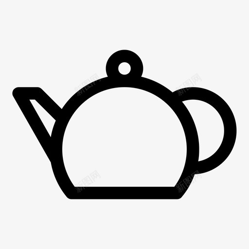 茶壶空茶壶水图标svg_新图网 https://ixintu.com 冲泡 水 煮沸 空茶壶 茶具 茶壶 饮料