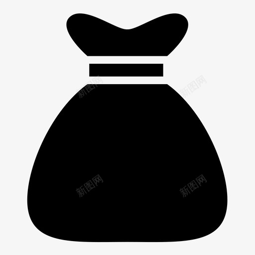 垃圾袋垃圾取出图标svg_新图网 https://ixintu.com 丢弃 关闭 取出 垃圾 垃圾袋 塑料 填充 外部 浪费