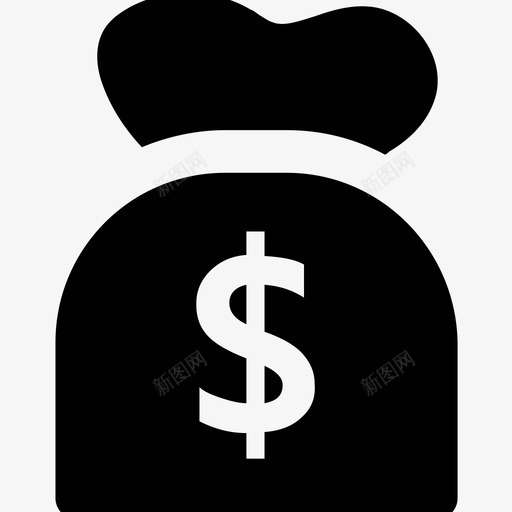 钱袋通讯大胆的固体图标svg_新图网 https://ixintu.com 通讯大胆的固体图标 钱袋