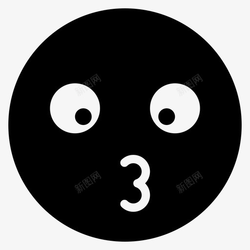 口哨头像吹图标svg_新图网 https://ixintu.com 口哨 吹 嘴 噘起的嘴唇 头像 情绪 抚平情绪 欢快 眼睛 脸