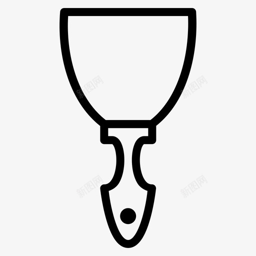 抹子艺术建造图标svg_新图网 https://ixintu.com 工具 工具第2卷 建造 抹子 挖掘 材料 物体 艺术 铲子 项目