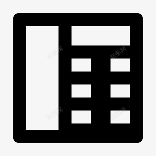 固定电话广告和媒体材料标图标svg_新图网 https://ixintu.com 固定电话 广告和媒体材料设计图标