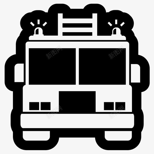 消防车紧急情况消防员图标svg_新图网 https://ixintu.com 家 消防员 消防车 紧急情况 车辆 驾驶