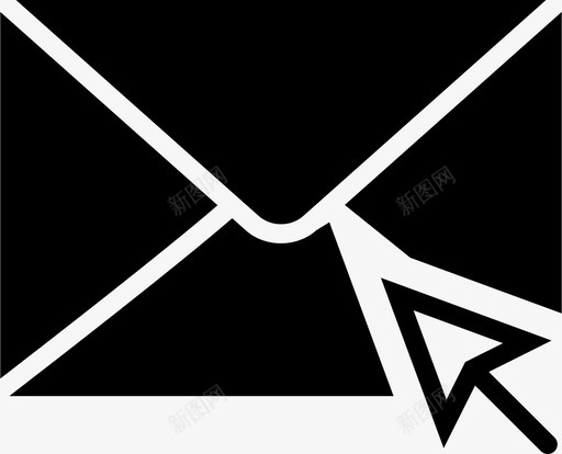 点击邮件互动实体图标svg_新图网 https://ixintu.com 互动实体 点击邮件