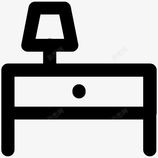 灯台建筑和家具加粗线条图标svg_新图网 https://ixintu.com 建筑和家具加粗线条图标 灯台