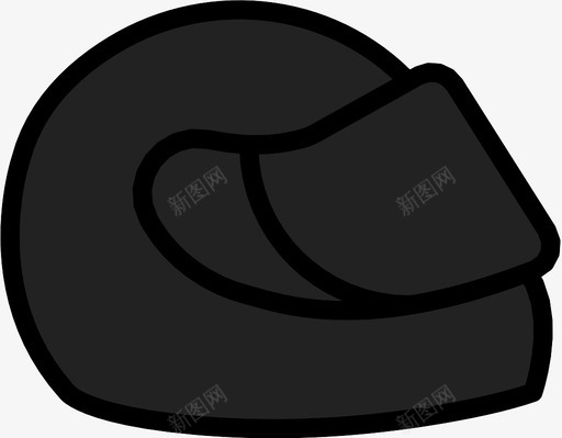赛车头盔护罩安全图标svg_新图网 https://ixintu.com 保护 安全 护罩 汽车 游戏 盖 装配 赛车头盔 运动